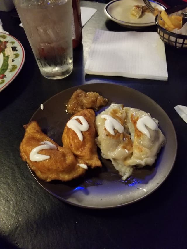 Photo of the dish “Buffalo pierogies”