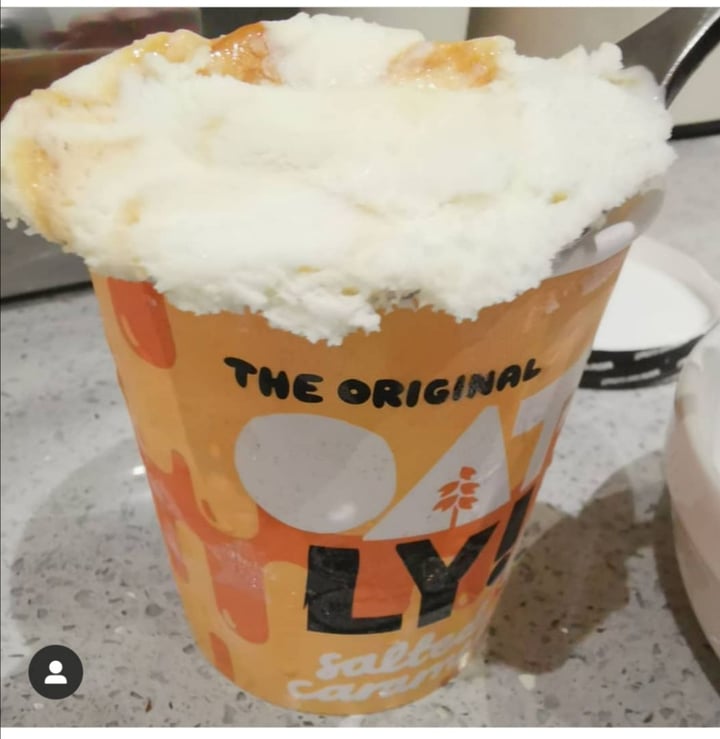 photo of Oatly Salted Caramel Ice Cream shared by @theveganlondonfoodie on  02 Apr 2020 - review