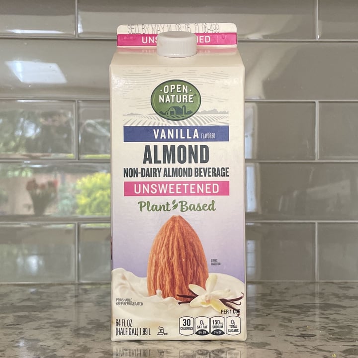 photo of Open Nature Unsweetened Vanilla Almond Milk shared by @claudiad on  16 Apr 2022 - review