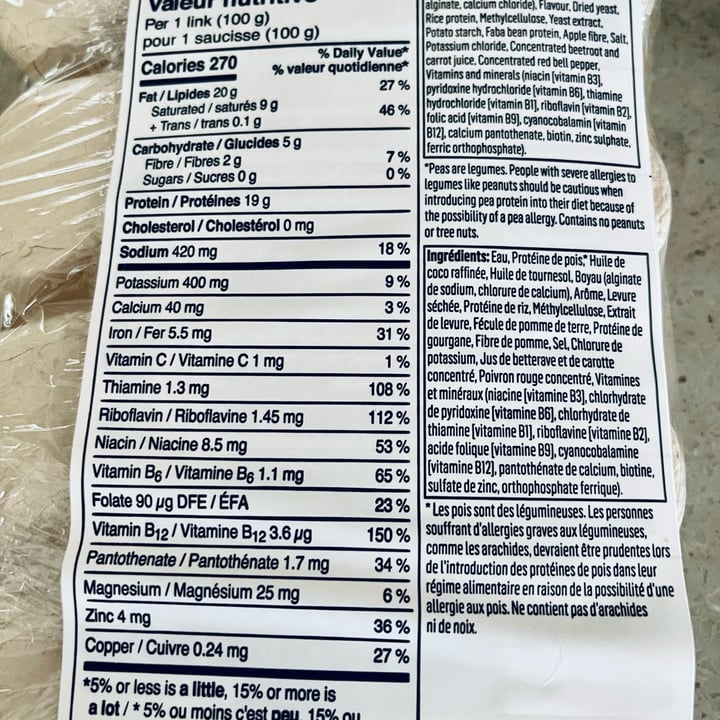 photo of Beyond Meat Beyond Sausages Mild Italian shared by @tanyalynn on  19 Aug 2022 - review