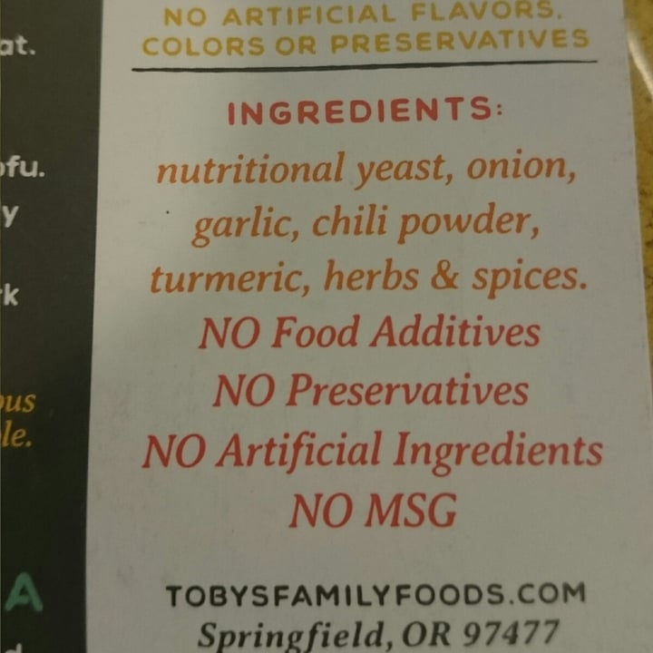 review photo of Toby’s Pate Taco seasoning shared by @debbiediamond on 23 Oct 2020 - review
