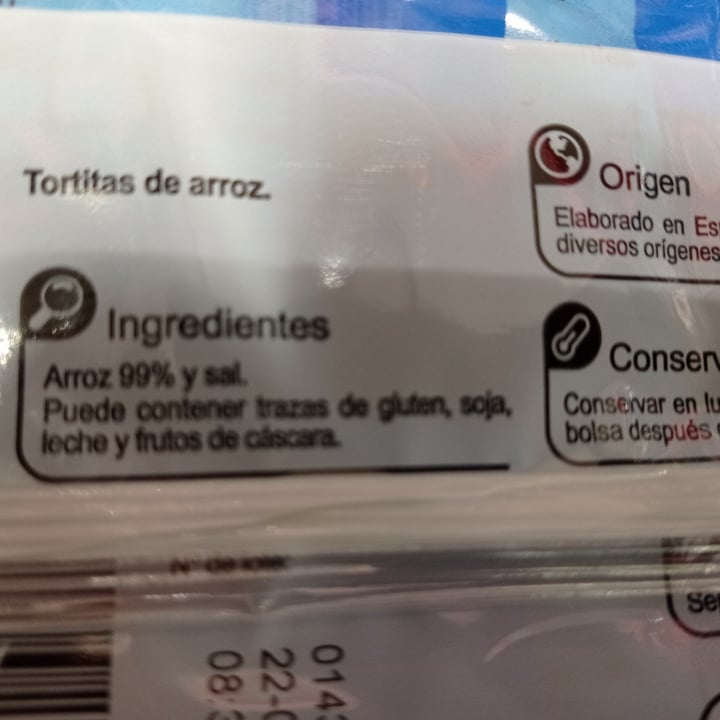 photo of Carrefour Tortitas de arroz shared by @isabeletta on  28 Sep 2020 - review
