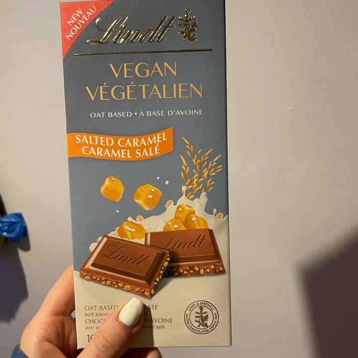 photo of Lindt Vegan Salted Caramel Oat Based Chocolate shared by @mermaidgirl on  31 Mar 2022 - review