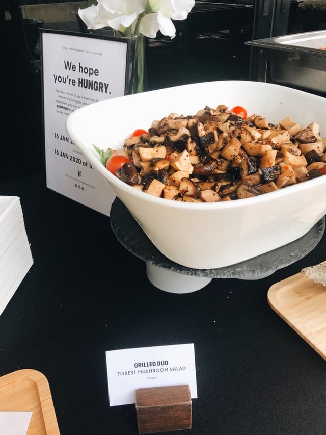 Photo of the dish “Grilled Duo Forest Mushroom Salad”