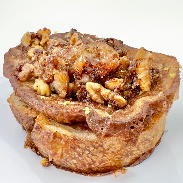 Photo of the dish “Ginger Cinnamon French Toast with Fried Bananas”
