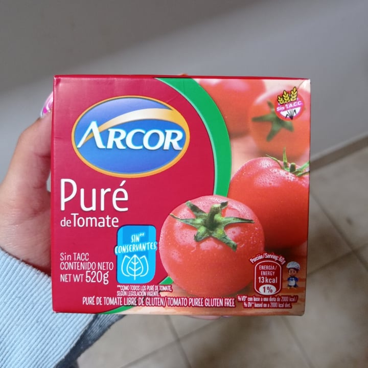 photo of Arcor Pure de tomate shared by @marialuzhernandez on  07 Sep 2021 - review