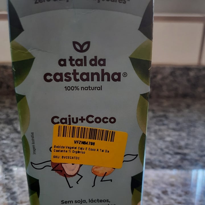 photo of A Tal da Castanha Alimento com Castanha de Caju e Leite de Coco orgânico shared by @claudilenyrosa on  14 May 2022 - review