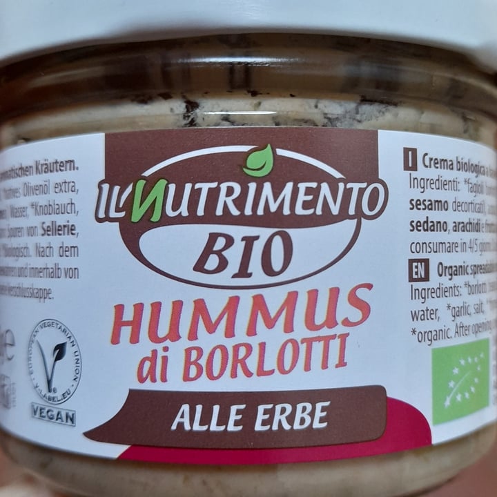 photo of Il Nutrimento Hummus di borlotti shared by @kemmy on  23 Mar 2022 - review