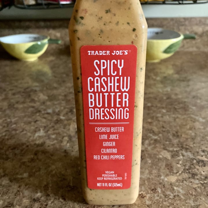 photo of Trader Joe's Spicy Cashew Butter Dressing shared by @plantbase6 on  06 Oct 2021 - review