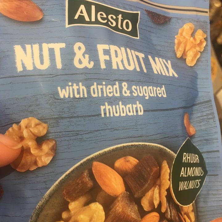 photo of Alesto Nuts and fruit mix with dried & sugared rhubarb shared by @pimlico83 on  11 Apr 2022 - review