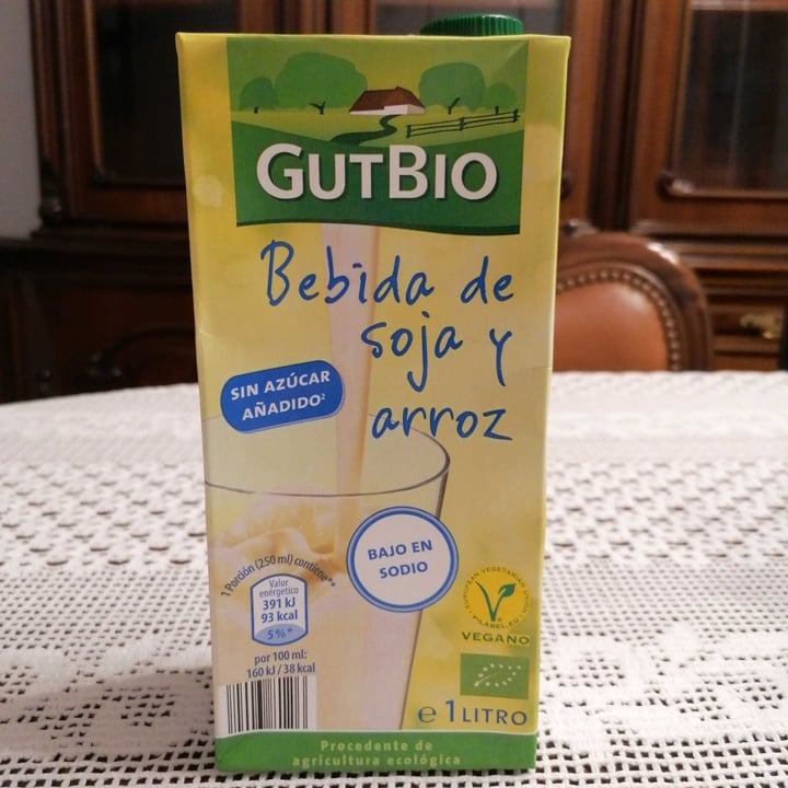 photo of GutBio Bebida de soja y arroz shared by @joaopuga on  10 Jun 2020 - review