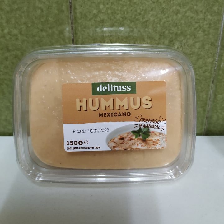 photo of Delituss Hummus mexicano shared by @ditovegan on  08 Jan 2022 - review