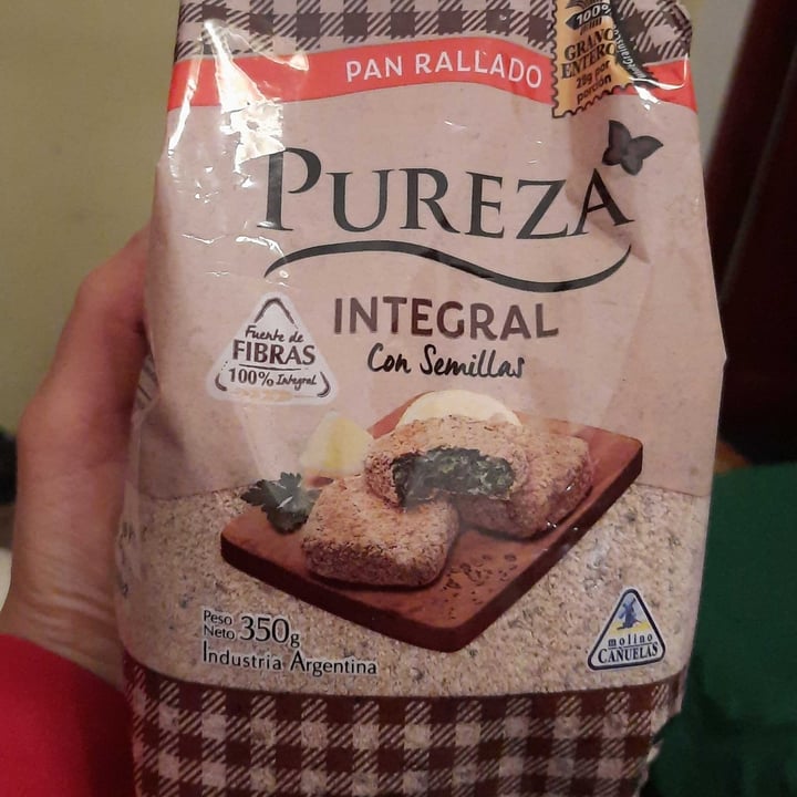 photo of Pureza Pan rallado integral con semillas shared by @lurethemwithfood on  25 Oct 2022 - review