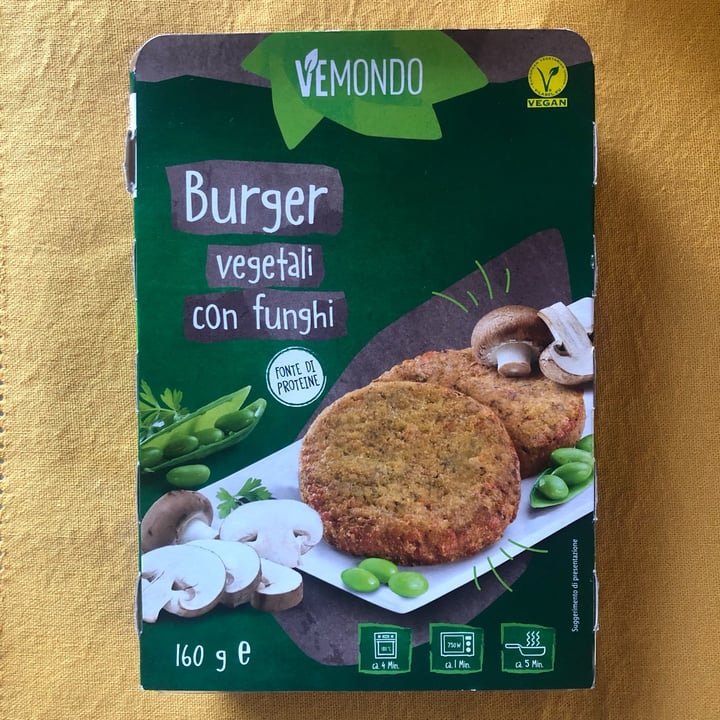 photo of Vemondo Burger Vegetali con Funghi shared by @eleonoraltieri on  21 Jun 2022 - review