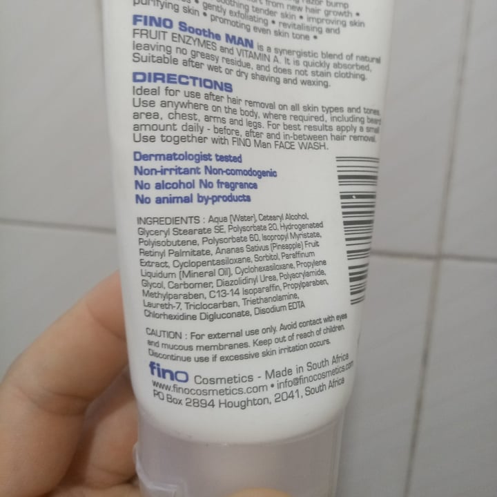 photo of Fino Cosmetics Fino Soothe shared by @ladyhawke32 on  02 Feb 2021 - review