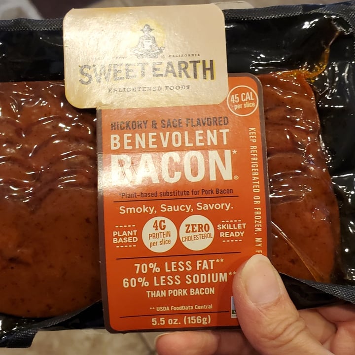 review photo of Sweet Earth Benevolent Bacon Hickory & Sage Smoked Seitan Bacon shared by @annzers on 31 Jan 2022 - review