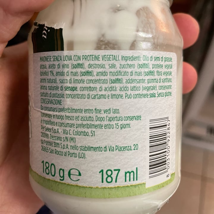review photo of Selex Maionese 100% vegetale shared by @rossanagolia on 12 Jun 2022 - review