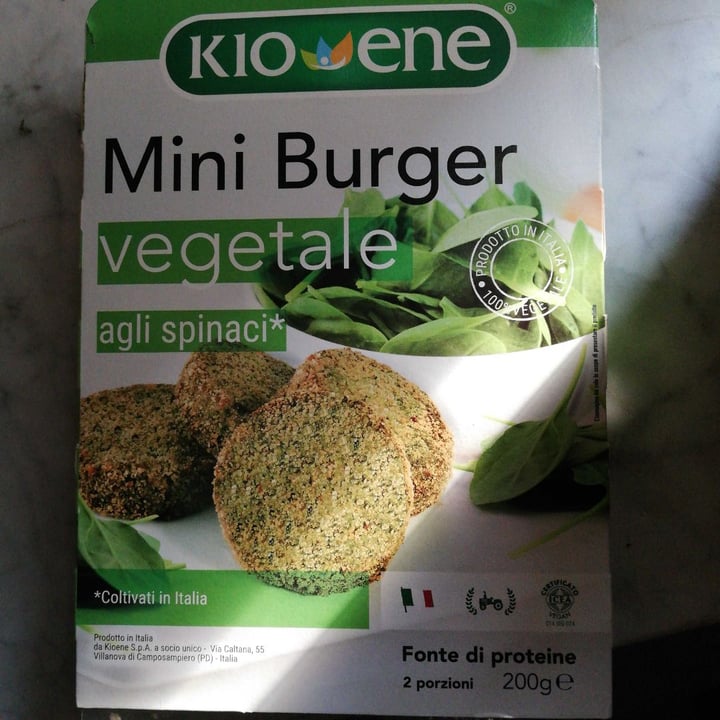 photo of Kioene Mini Burger Vegetale Agli Spinaci shared by @omsohum on  23 Feb 2020 - review