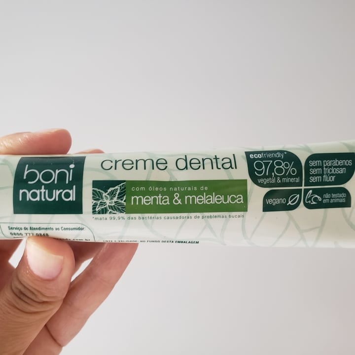 photo of Boni natural Creme Dental shared by @luceliavsantos on  06 May 2022 - review