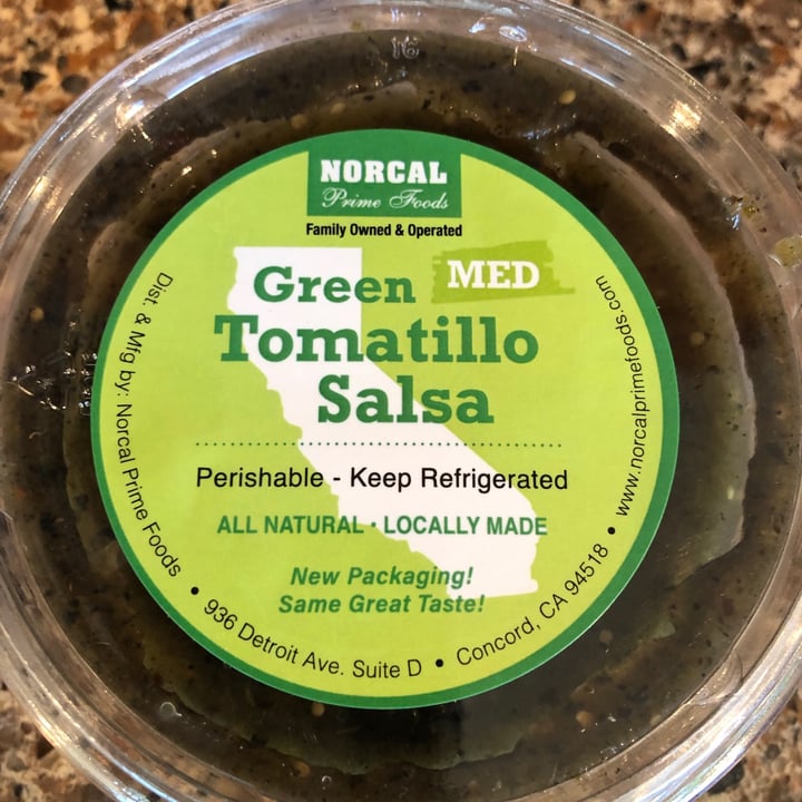 photo of Norcal Prime Foods Green Tomatillo Salsa shared by @bfly053 on  27 Jun 2021 - review