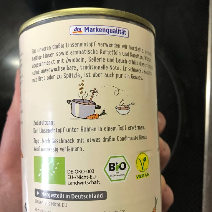 photo of dmBio Linseneintopf Mit Kartoffeln shared by @julyn on  30 Mar 2021 - review