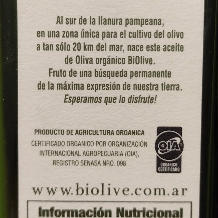 photo of Biolive Aceite de oliva virgen extra shared by @alejandraglck on  01 Sep 2022 - review