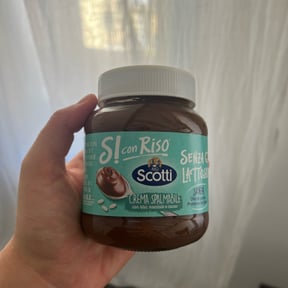 CREMA SPALMABILE ALLE NOCCIOLE CACAO RISO SCOTTI SENZA LATTOSIO 400 GR SI  CON