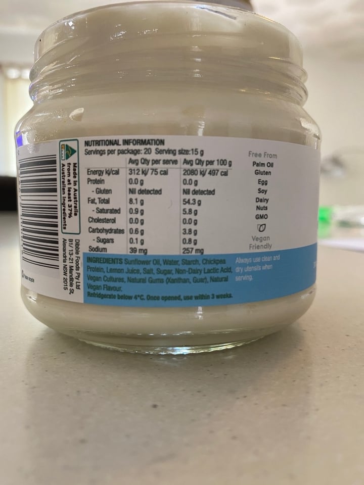 photo of Dibble Garlic Aioli shared by @froya on  16 Apr 2020 - review