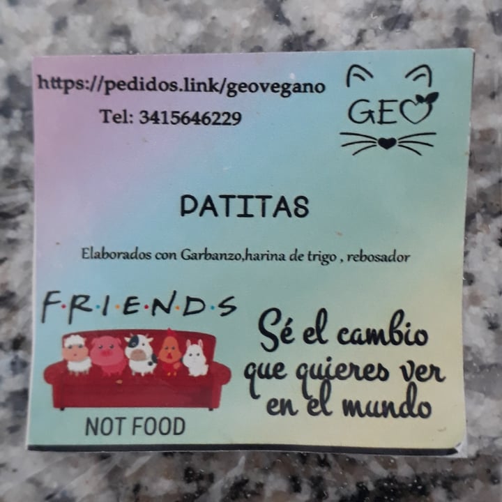 photo of Geovegano Patitas de garbanzos shared by @reberimini on  03 Jul 2021 - review