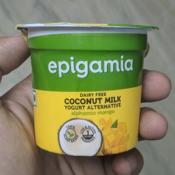 review photo of Epigamia Coconut Milk Yoghurt Alphonso Mango shared by @ramansingh on 03 Apr 2021 - review