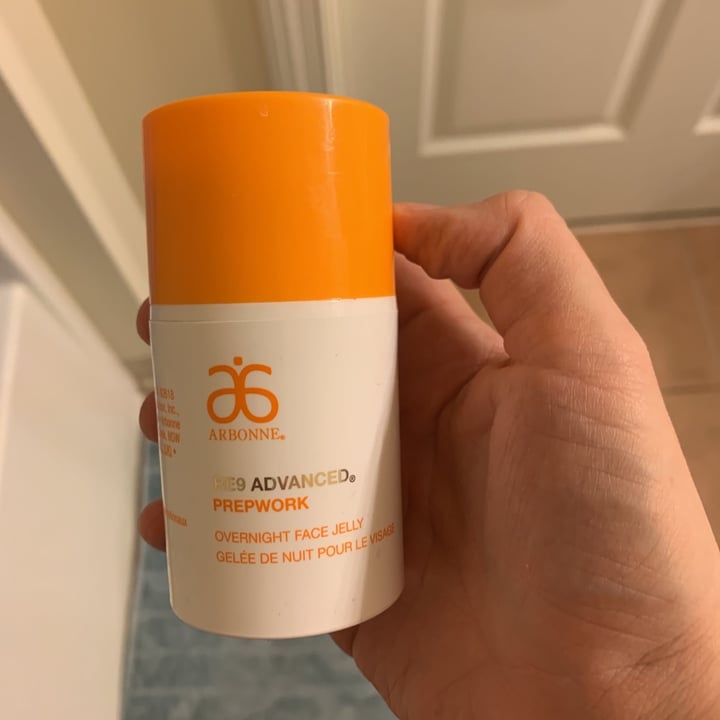 photo of Arbonne Re9 overnight facejelly shared by @adc0313 on  23 Nov 2020 - review