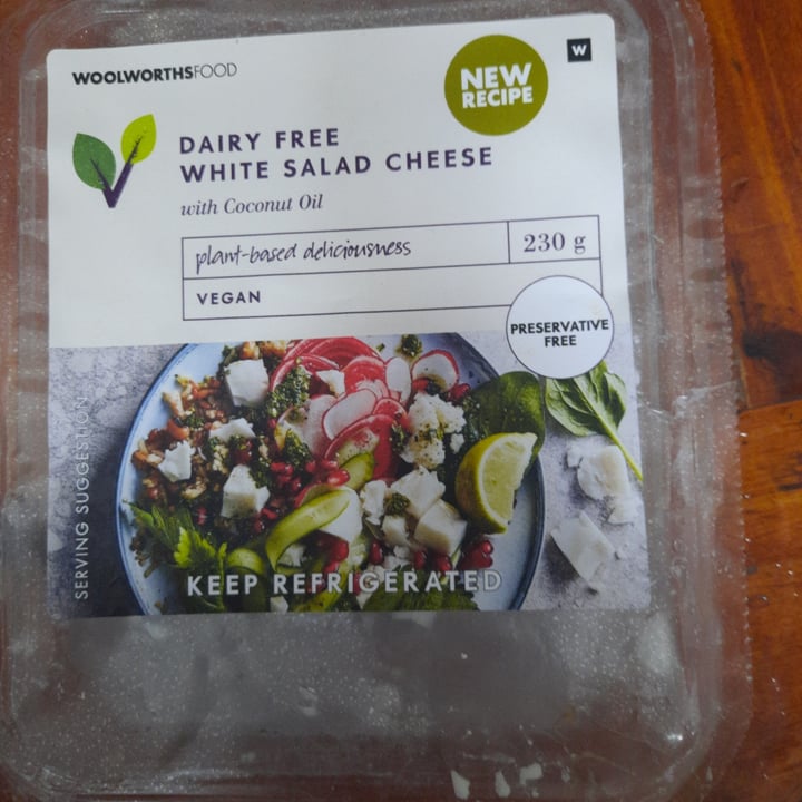 photo of Woolworths Food Dairy Free White Salad Cheese shared by @becomingchanelle on  07 Sep 2021 - review