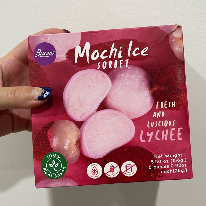photo of Buono Buono Mochi Ice Lychee Flavor shared by @clam on  08 Jan 2022 - review