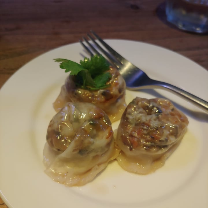 photo of Real Food Steamed dumplings shared by @veganvedika on  09 Sep 2020 - review