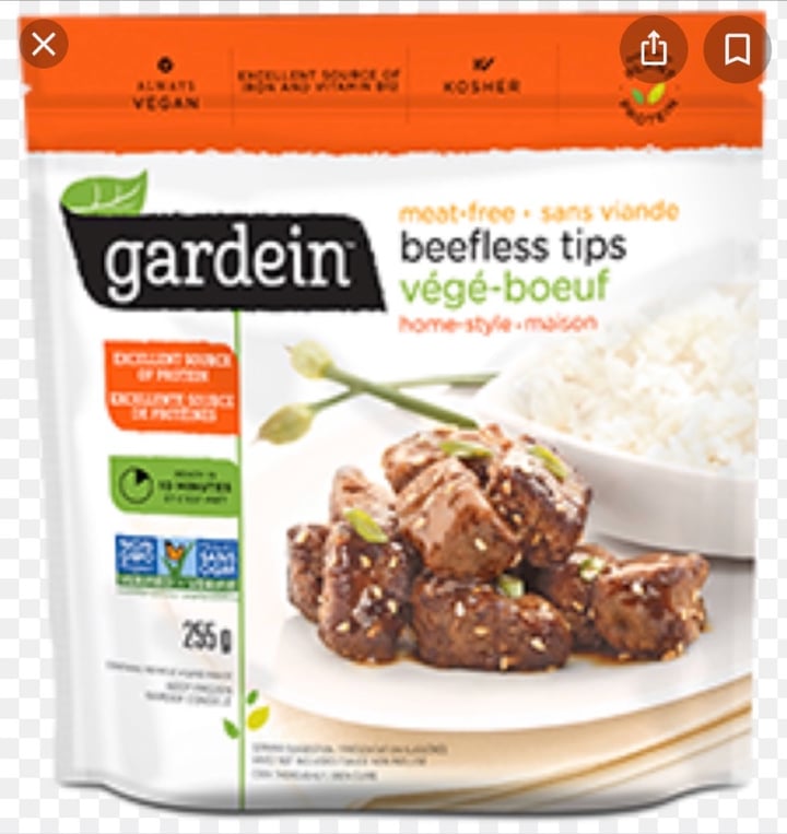photo of Gardein Homestyle Beefless Tips shared by @ehansen on  30 Dec 2019 - review