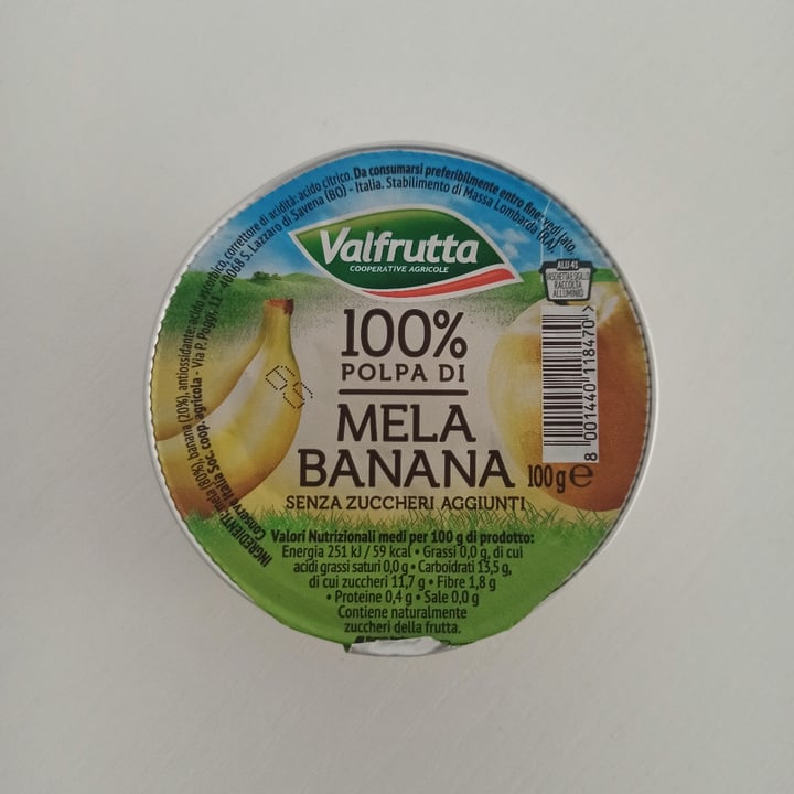 review photo of Valfrutta,coop agricole. 100% polpa di mela banana shared by @roxhane on 14 Oct 2022 - review