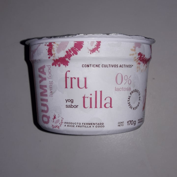 photo of Quimya Yogur sabor Frutilla shared by @lulonuciforo1 on  31 Aug 2020 - review