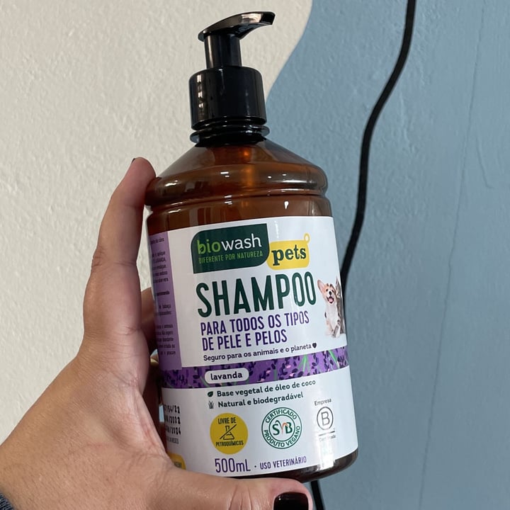 photo of Biowash Shampoo Veterinário Lavanda shared by @cioliveira on  07 May 2022 - review