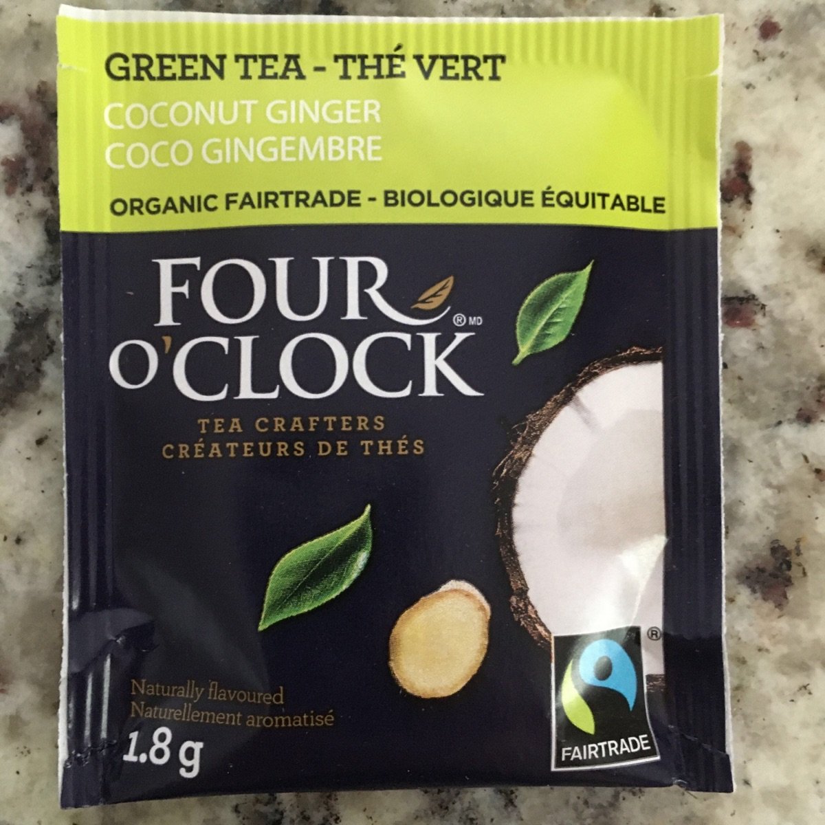 Four o'clock Coconut Ginger Green Tea Reviews abillion