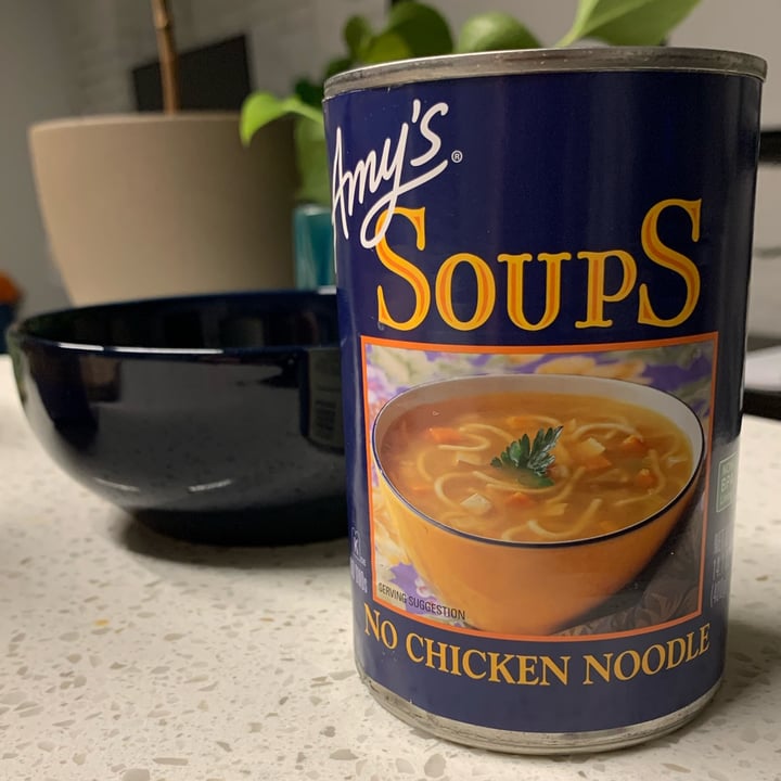 photo of Amy’s Kitchen no chicken noodle soup shared by @zachery-woods on  13 Dec 2022 - review