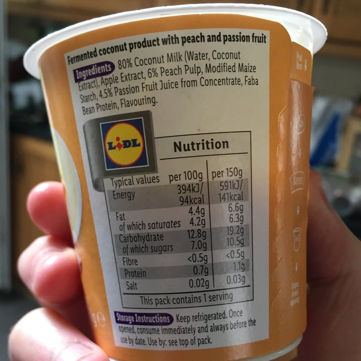 review photo of Just Free Peach and Passion Fruit Vegan Coconut Pot shared by @emmajwheeler on 10 Jun 2021 - review
