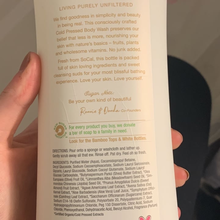 review photo of Raw Sugar Simply Body Wash Sensitive Skin shared by @tschouten on 09 Apr 2022 - review
