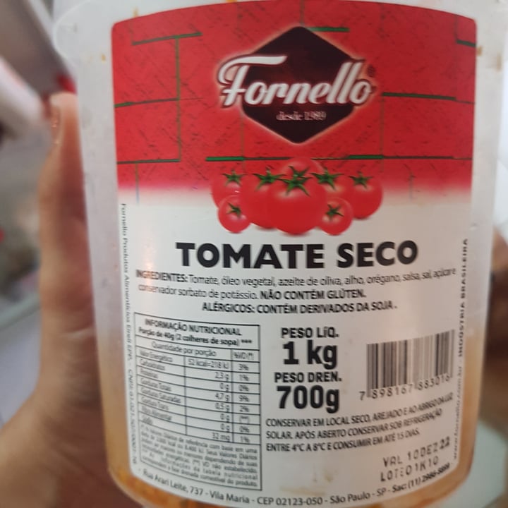 photo of Fornello Tomate Seco shared by @thaismaluf on  12 Jun 2022 - review