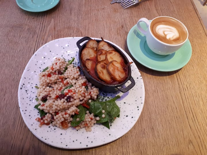 review photo of Wellcome Kitchen Mousaka And Giant Cous cous Salad shared by @crabapple on 26 Jan 2020 - review