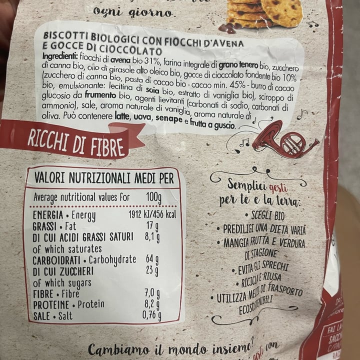 photo of Fior di Loto Biscotti avena e gocce di cioccolato shared by @giuly13 on  25 Sep 2022 - review