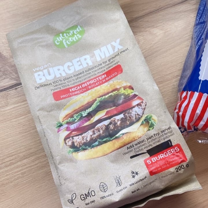 photo of Cultured Foods Burger Mix shared by @atroce3 on  13 Jun 2022 - review