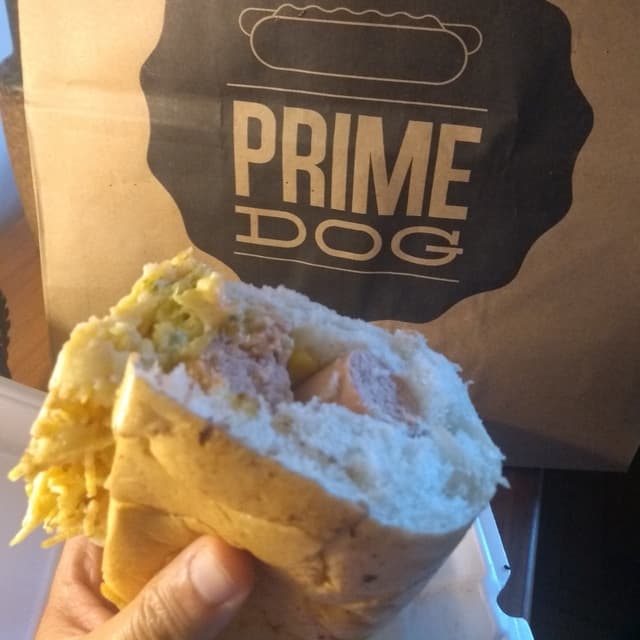 菜肴“Hot dog”的照片