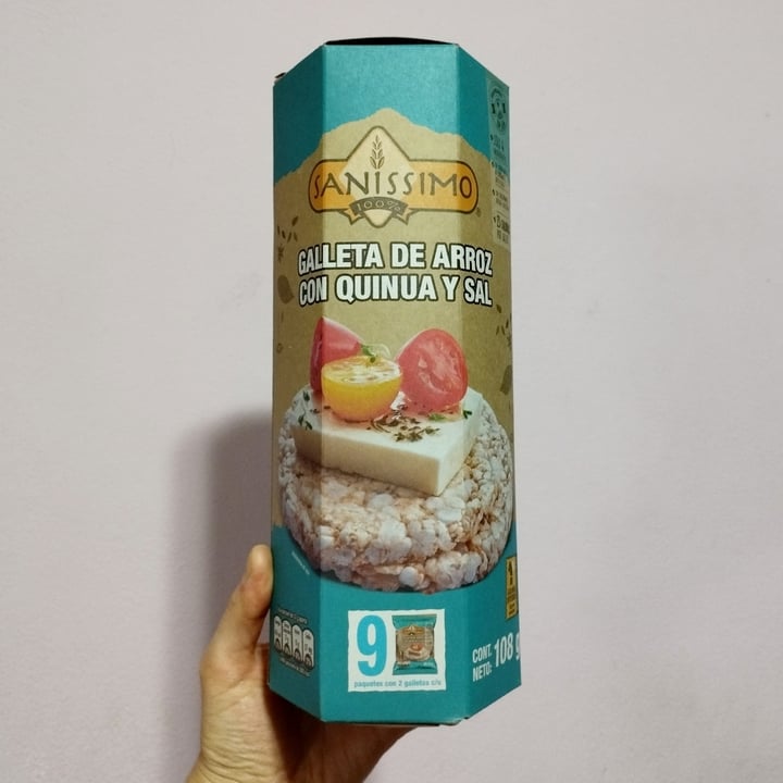 review photo of Sanissimo Galletas De Arroz Y Quinoa shared by @sofiafda on 09 May 2022 - review
