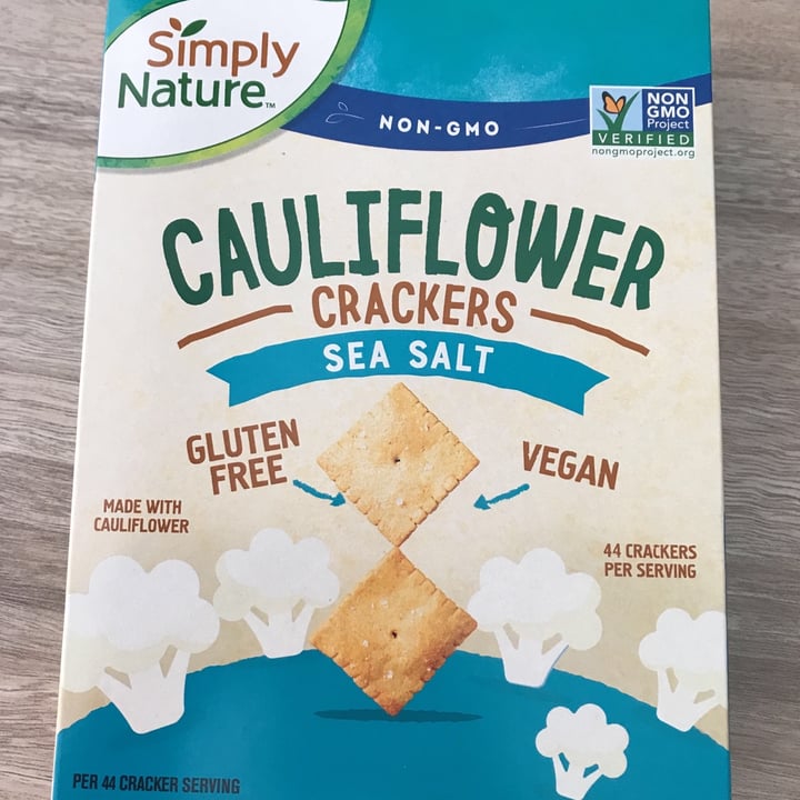 Simply Nature Cauliflower cracker sea salt Review abillion