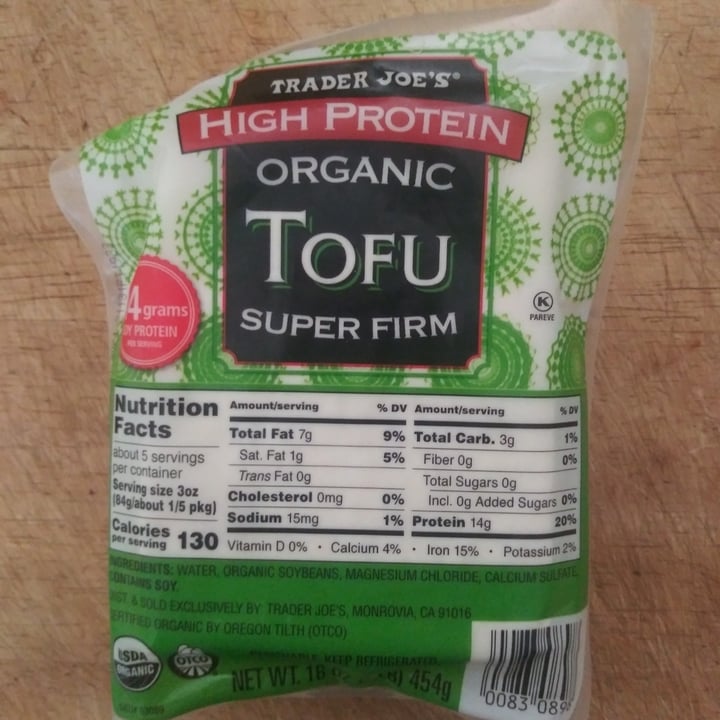 photo of Trader Joe's High Protein Organic Super Firm Tofu shared by @kerrylee on  11 Jun 2021 - review